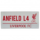 Liverpool plaat NW wit 40 x 18 cm
